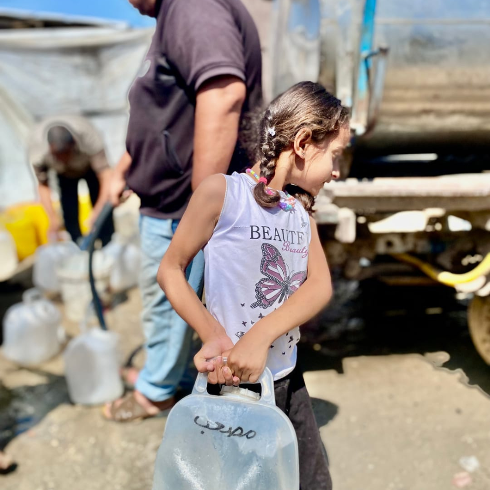 Citerne d'eau Ă  Gaza