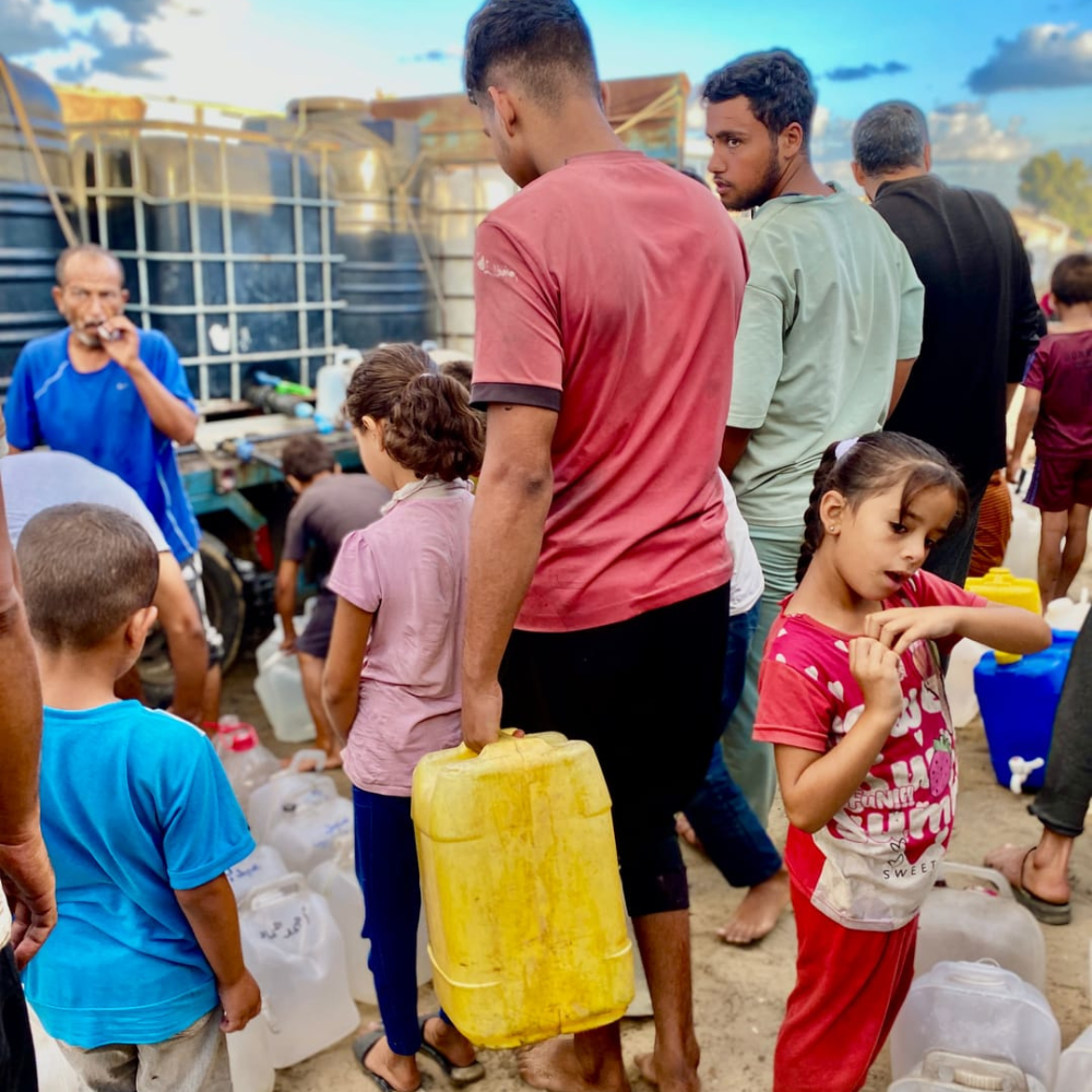 Citerne d'eau Ă  Gaza